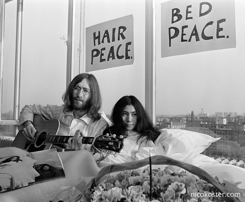 John Lennon Yoko Ono Bed Peace Amsterdam Nico Koster John Lennon Yoko Ono Bed Peace Amsterdam Nico Koster